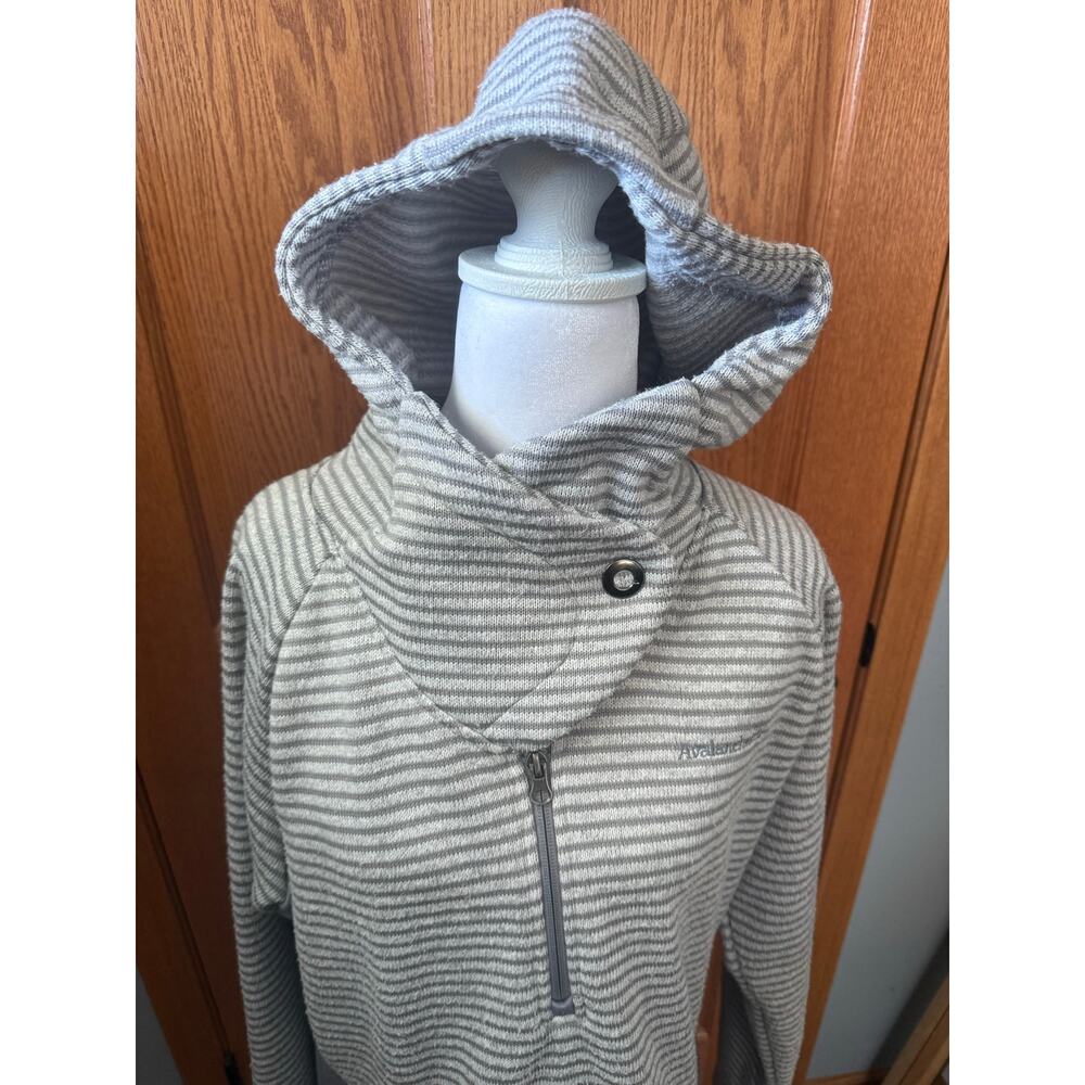 Avalanche Hooded Quater Zip Gray and White Size XL - Picture 5 of 8